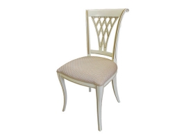 Белый стул с золотой патиной (Алекс-4TS)